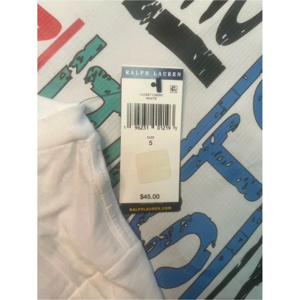 Sz Various Ralph Lauren Kids White Graphic Logo T-Shirt